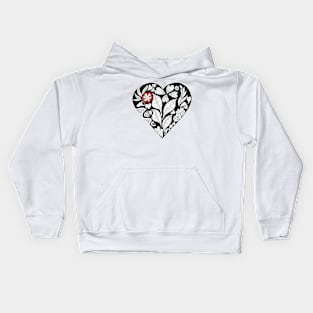 Hearts and flowers Kids Hoodie